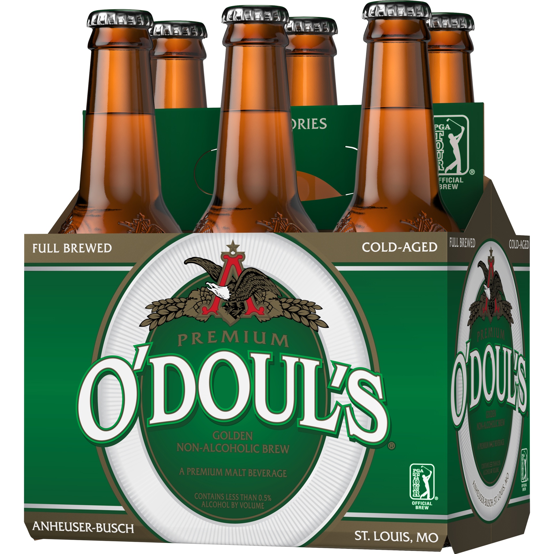 slide 3 of 3, O'Doul's Premium Golden Non-Alcoholic Brew, 0.5% ABV, 6 ct; 12 fl oz