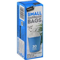 Signature Select/Home Garbage Bags Twist Tie Small