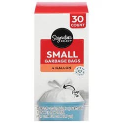Signature Select Garbage Bags Small 4 Gallon - 30 Count