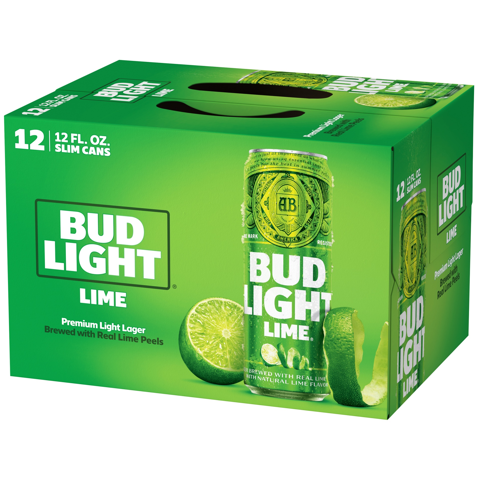 slide 3 of 3, Bud Light Lime Beer, 12 ct; 12 fl oz