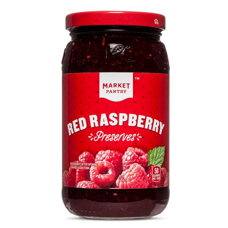 slide 1 of 2, Red Raspberry Preserves - 18oz - Market Pantry™, 18 oz