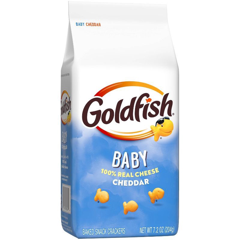 slide 4 of 9, Goldfish Baby Cheddar Crackers Snack Crackers Bag - 7.2oz, 7.2 oz