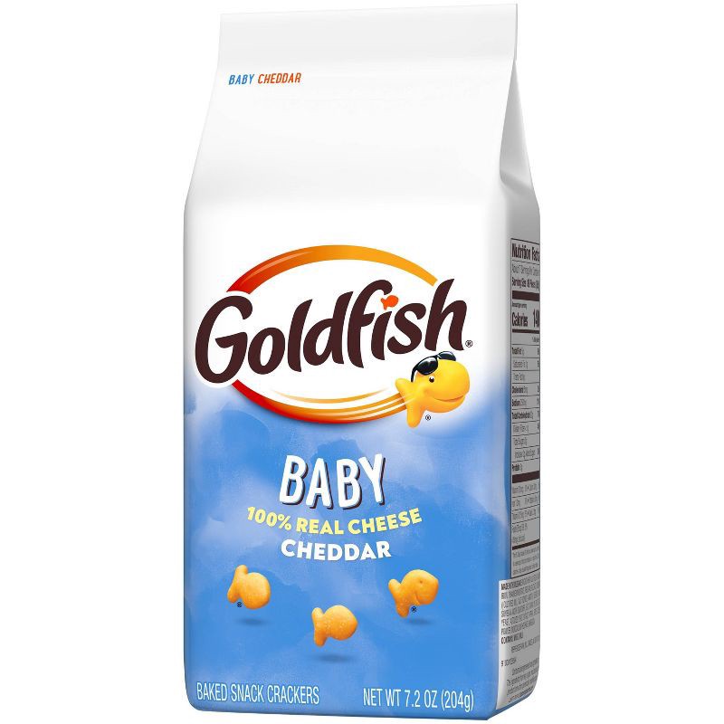 slide 5 of 9, Goldfish Baby Cheddar Crackers Snack Crackers Bag - 7.2oz, 7.2 oz