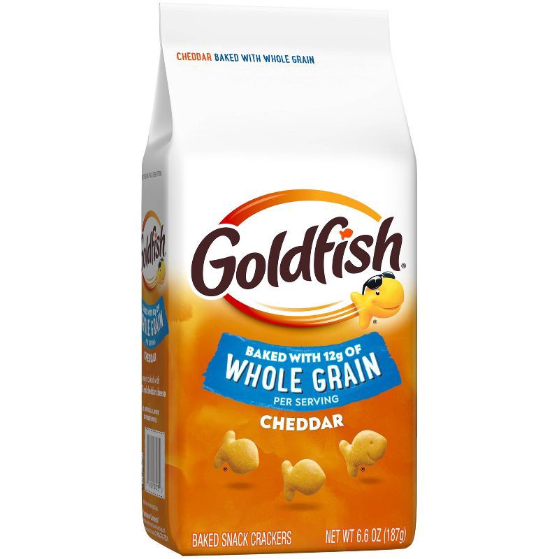 slide 4 of 7, Pepperidge Farm Goldfish Cheddar Crackers Baked with Whole Grain- 6.6oz, 6.6 oz
