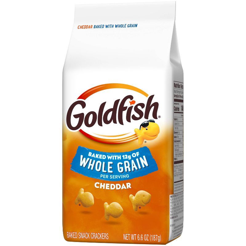slide 5 of 7, Pepperidge Farm Goldfish Cheddar Crackers Baked with Whole Grain- 6.6oz, 6.6 oz