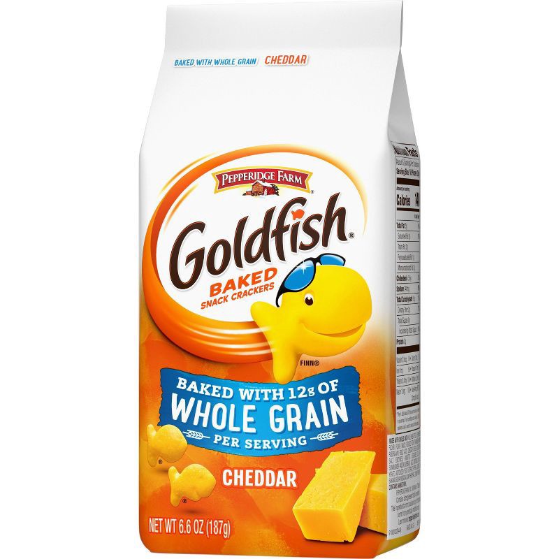 slide 7 of 7, Pepperidge Farm Goldfish Cheddar Crackers Baked with Whole Grain- 6.6oz, 6.6 oz