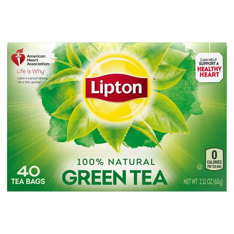 slide 2 of 6, Lipton Green Natural Tea Bags - 40ct, 40 ct