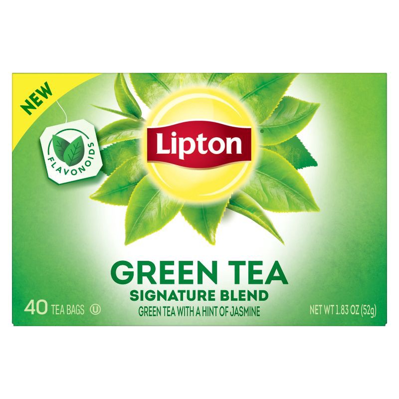 slide 2 of 8, Lipton Green Natural Tea Bags - 40ct, 40 ct