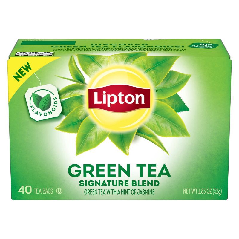 slide 1 of 8, Lipton Green Natural Tea Bags - 40ct, 40 ct