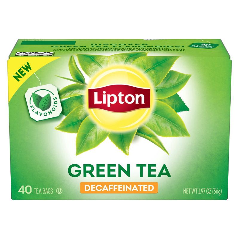 slide 1 of 7, Lipton Decaffeinated Green Tea - 40ct, 40 ct