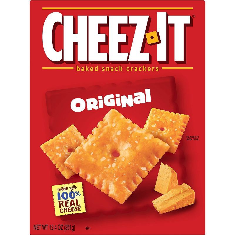 slide 2 of 10, Cheez-It Original Baked Snack Crackers - 12.4oz, 12.4 oz