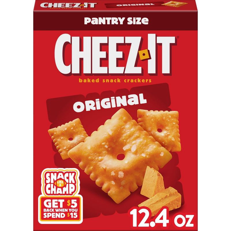 slide 1 of 10, Cheez-It Original Baked Snack Crackers - 12.4oz, 12.4 oz