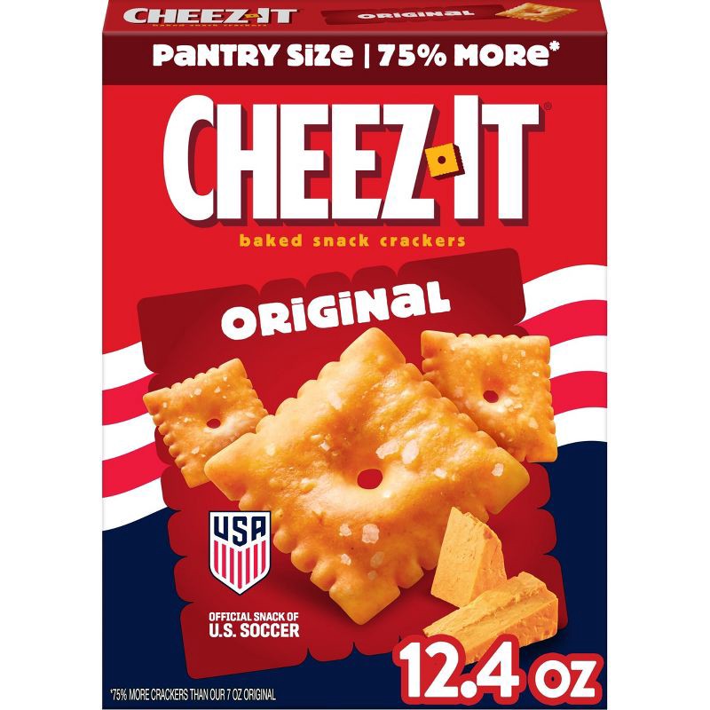 slide 1 of 11, Cheez-It Original Baked Snack Crackers - 12.4oz, 12.4 oz