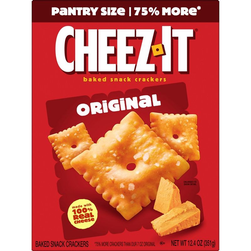 slide 9 of 10, Cheez-It Original Baked Snack Crackers - 12.4oz, 12.4 oz