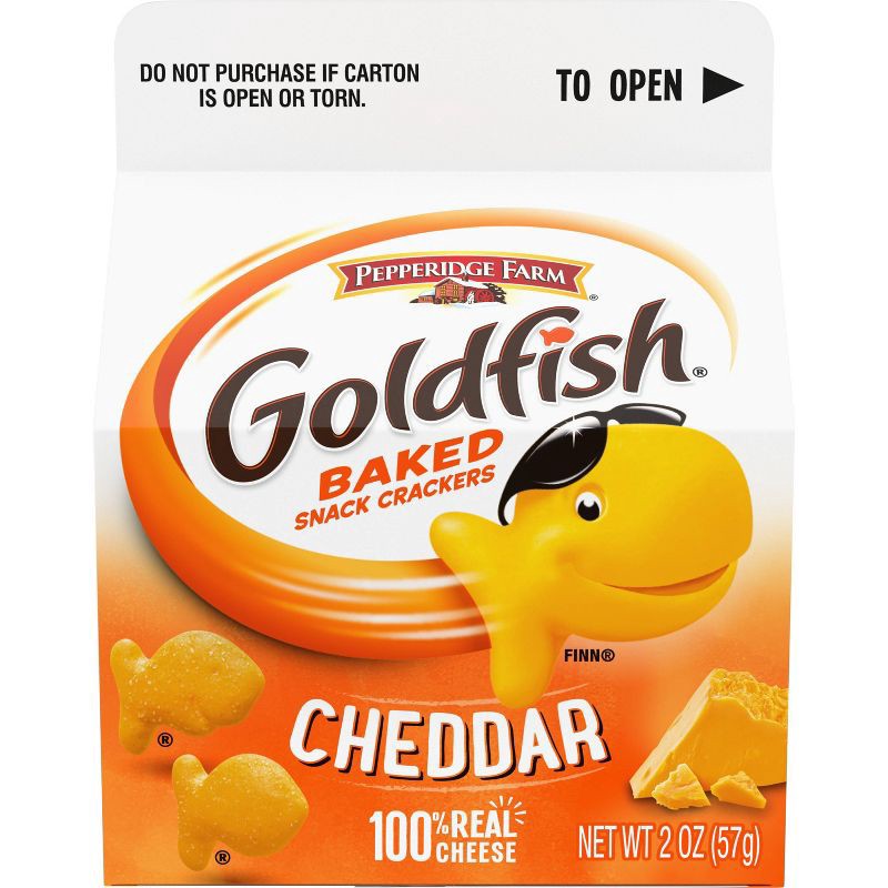 slide 1 of 6, Pepperidge Farm Goldfish Cheddar Crackers - 2oz Carton, 2 oz