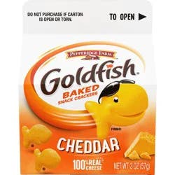 Goldfish Cheddar Cheese Crackers Carton - 2oz