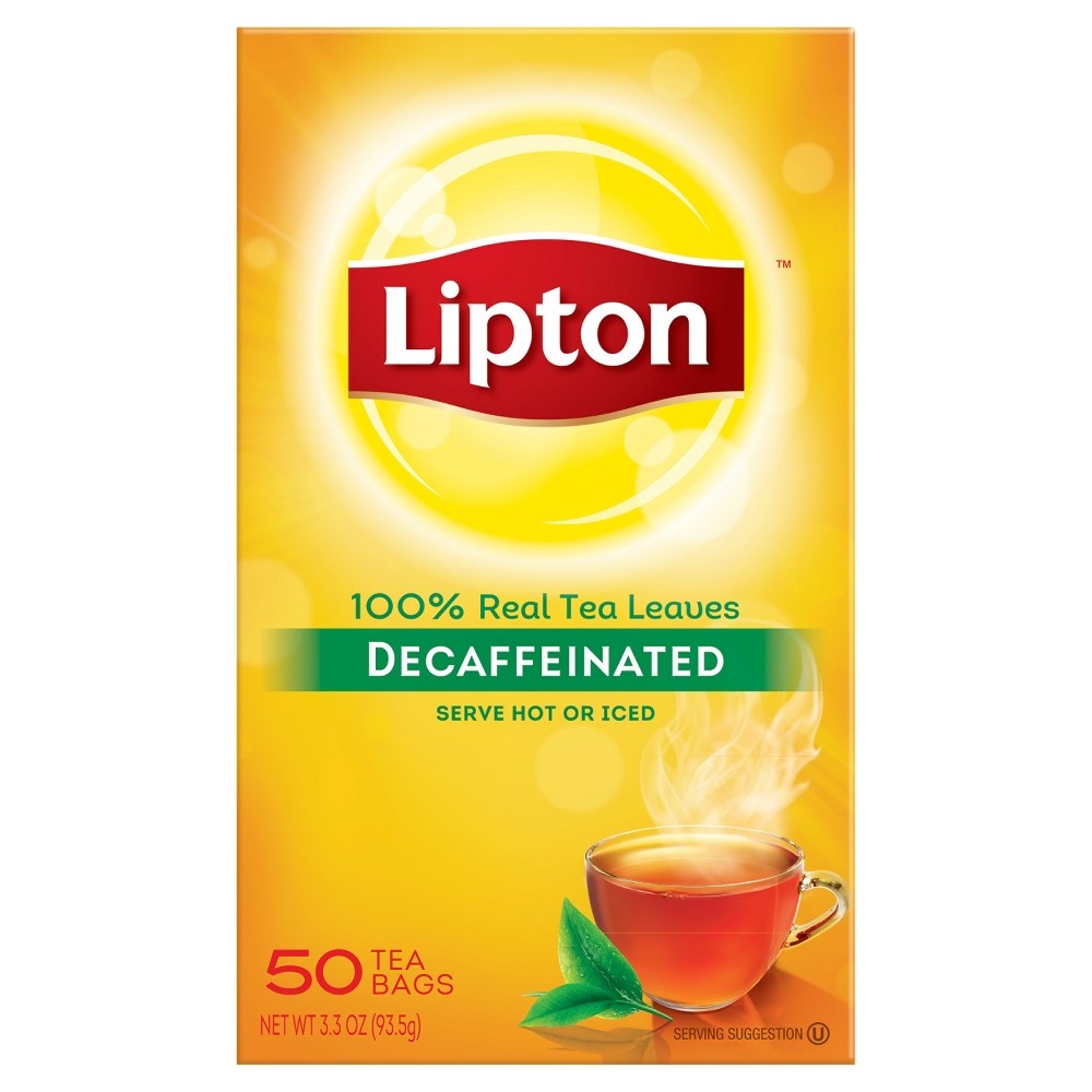 slide 7 of 8, Lipton Decaffeinated Black Tea Bags, 50 ct