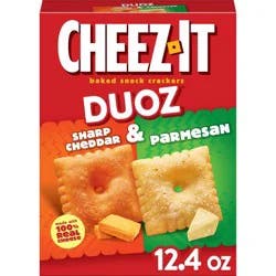 Cheez-It Duoz Sharp Cheddar And Parmesan Baked Snack Crackers 12.4oz