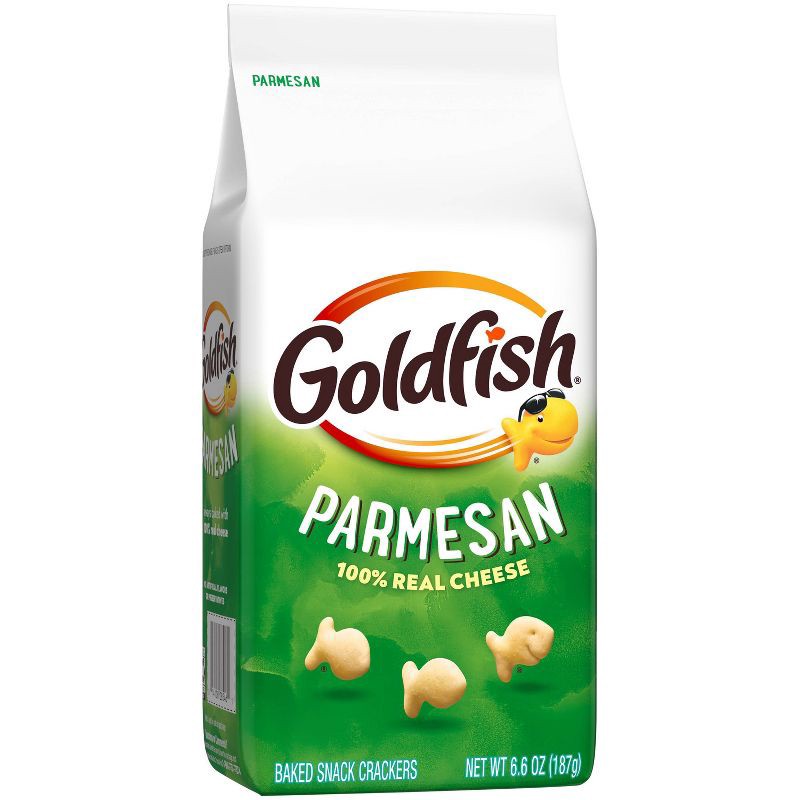 slide 4 of 5, Goldfish Parmesan Crackers Snack Crackers Bag - 6.6oz, 6.6 oz