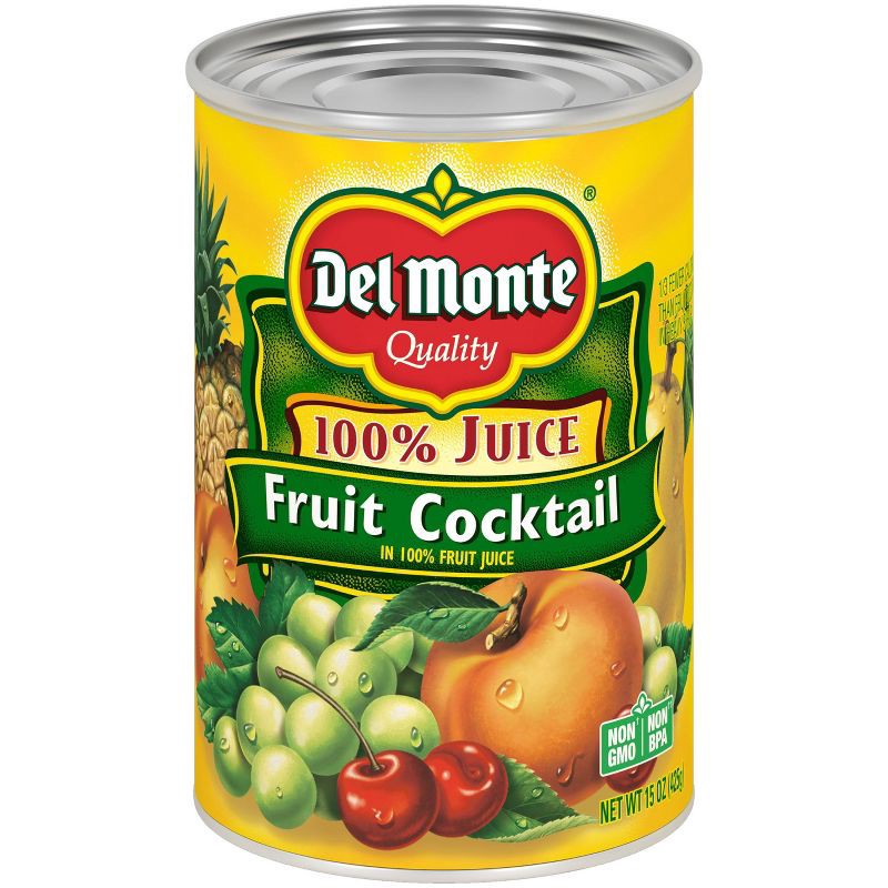 slide 1 of 5, Del Monte Fruit Cocktail in 100% Real Juice - 15oz, 15 oz