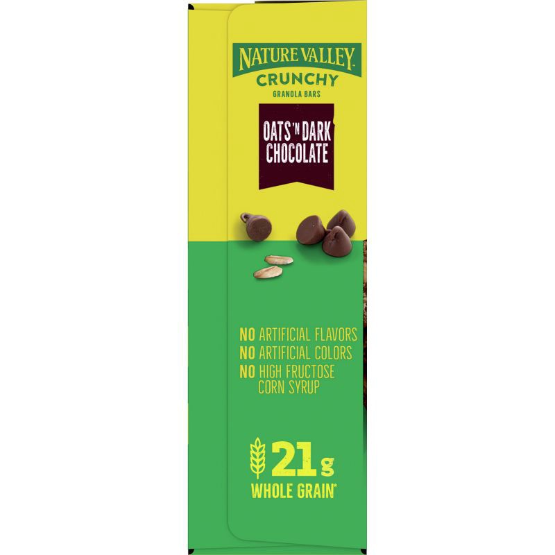 slide 5 of 10, Nature Valley Crunchy Oats 'N Dark Chocolate Granola Bars - 12ct, 12 ct