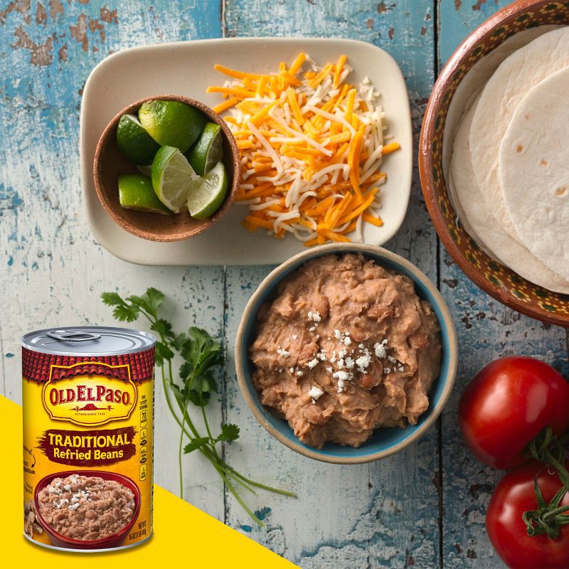 slide 3 of 7, Old El Paso Traditional Refried Beans - 16oz, 16 oz