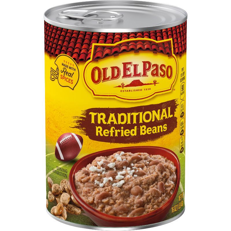 slide 1 of 9, Old El Paso Traditional Refried Beans - 16oz, 16 oz