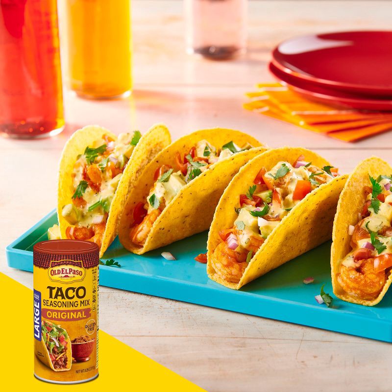 slide 3 of 8, Old El Paso Gluten Free Taco Seasoning Mix Original - 6.25oz, 6.25 oz