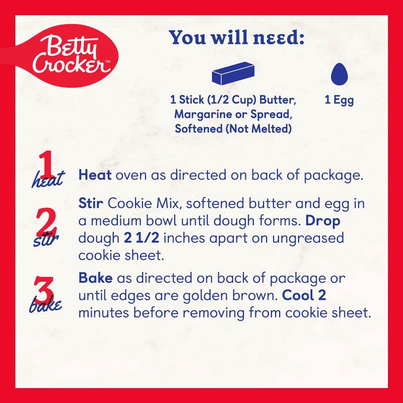 slide 5 of 10, Betty Crocker Chocolate Chip Cookie Mix - 17.5oz, 17.5 oz