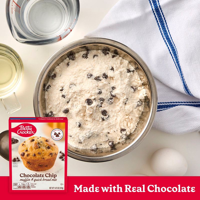 slide 3 of 9, Betty Crocker Chocolate Chip Muffin and Quick Bread Mix - 14.75oz, 14.75 oz