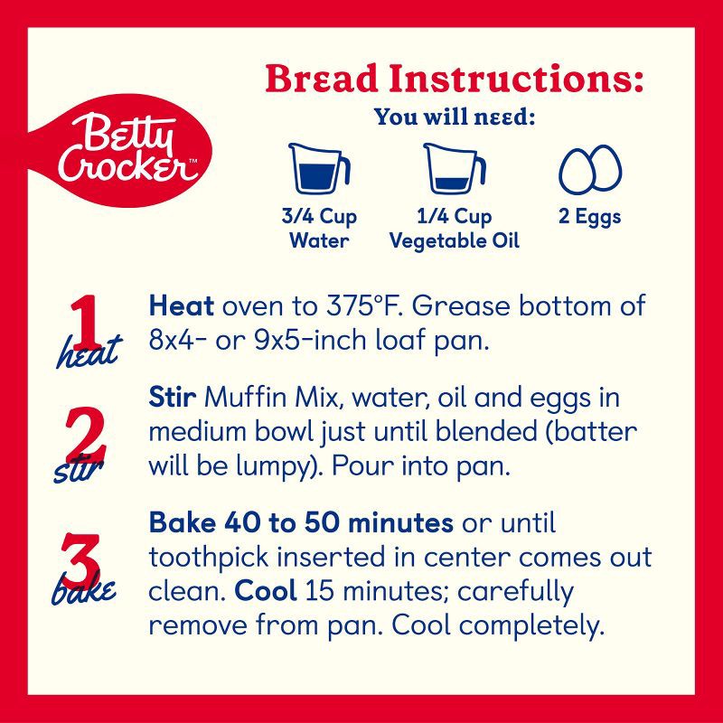 slide 5 of 10, Betty Crocker Chocolate Chip Muffin and Quick Bread Mix - 14.75oz, 14.75 oz