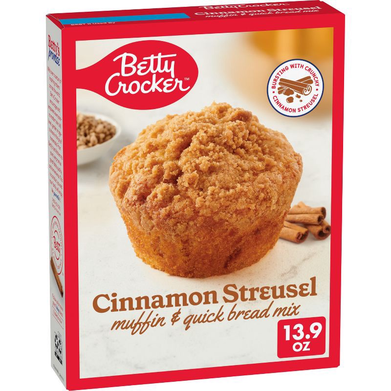 slide 1 of 10, Betty Crocker Cinnamon Streusel Muffin Mix - 13.9oz, 13.9 oz