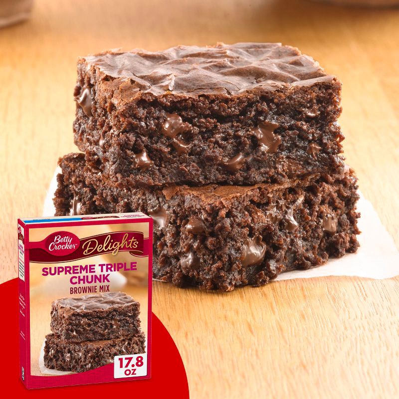 slide 2 of 13, Betty Crocker Supreme Triple Chunk Brownie Mix - 17.8oz, 17.8 oz