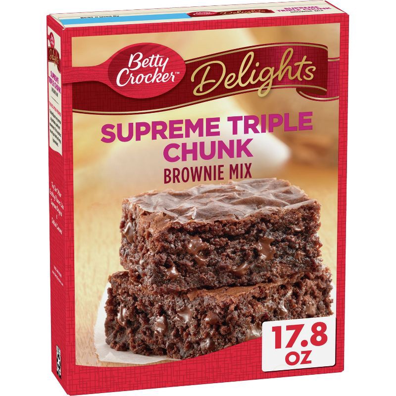 slide 1 of 13, Betty Crocker Supreme Triple Chunk Brownie Mix - 17.8oz, 17.8 oz