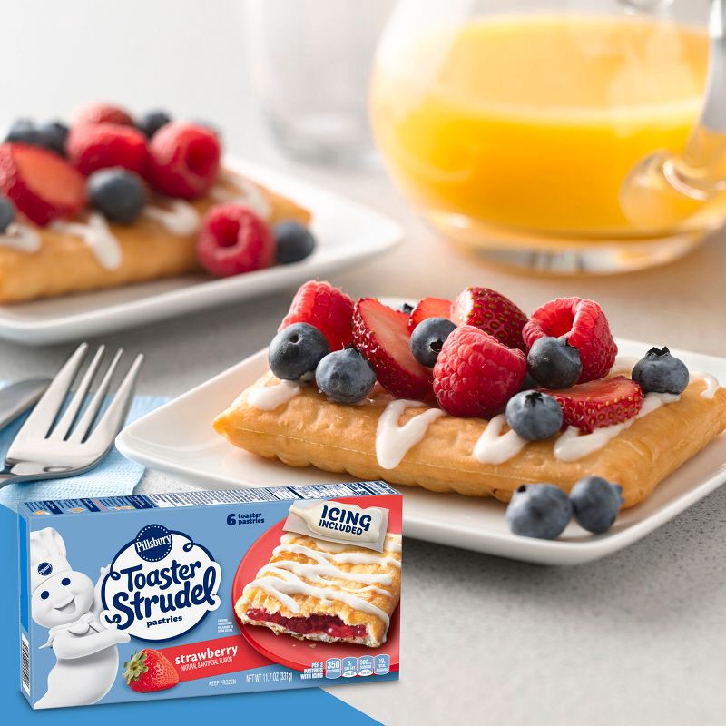 slide 3 of 9, Pillsbury Strawberry Frozen Toaster Strudel - 6ct/11.7oz, 6 ct; 11.7 oz