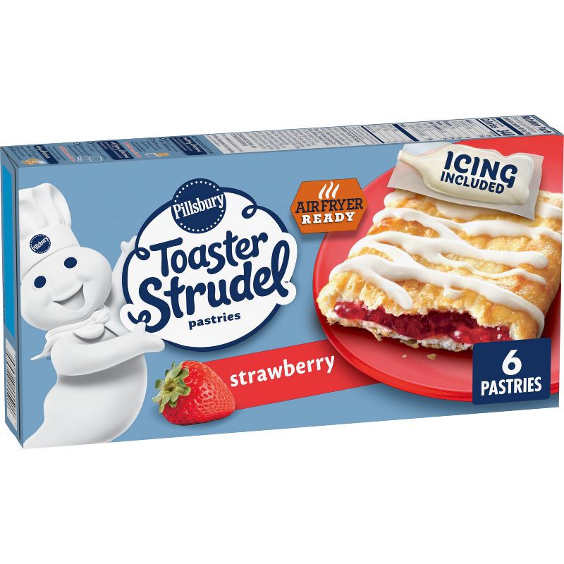 slide 1 of 9, Pillsbury Strawberry Frozen Toaster Strudel - 6ct/11.7oz, 6 ct; 11.7 oz
