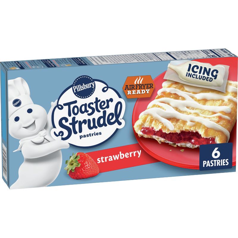 slide 1 of 9, Pillsbury Strawberry Frozen Toaster Strudel - 6ct/11.5oz, 6 ct, 11.5 oz