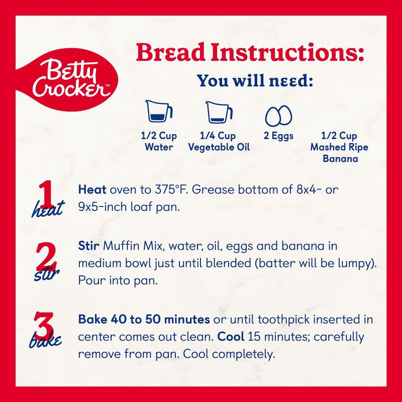 slide 5 of 12, Betty Crocker Banana Nut Muffin Mix - 12.3oz, 12.3 oz