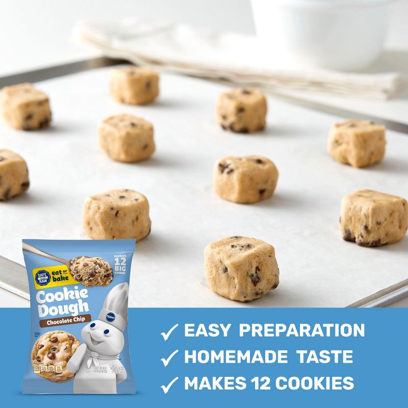 slide 3 of 14, Pillsbury Big Deluxe Chocolate Chip Cookie Dough - 16oz/12ct, 12 ct; 16 oz
