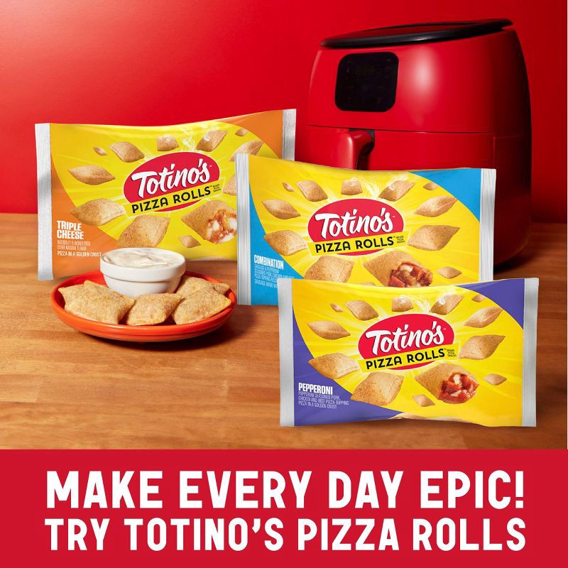 slide 8 of 13, Totino's Triple Cheese Party Frozen Pizza - 9.8oz, 9.8 oz