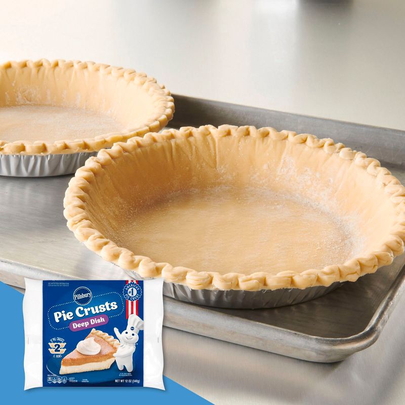 slide 3 of 10, Pillsbury Deep Dish Frozen Pie Crusts - 9in/2ct, 2 ct