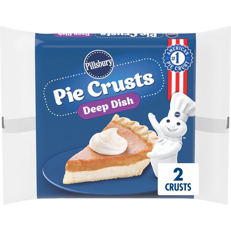 slide 1 of 10, Pillsbury Deep Dish Frozen Pie Crusts - 9in/2ct, 2 ct