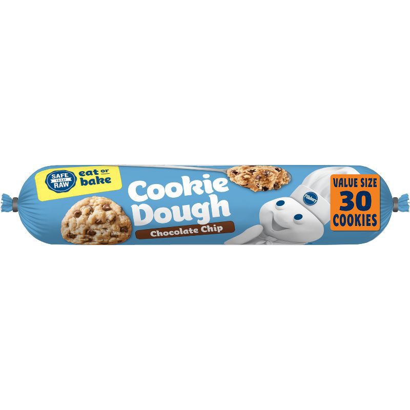 slide 1 of 10, Pillsbury Chocolate Chip Cookie Dough - 30oz, 30 oz