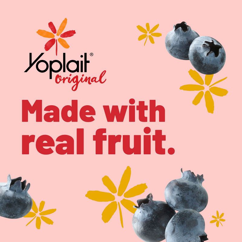 slide 2 of 10, Yoplait Original Mountain Blueberry Yogurt - 6oz, 6 oz