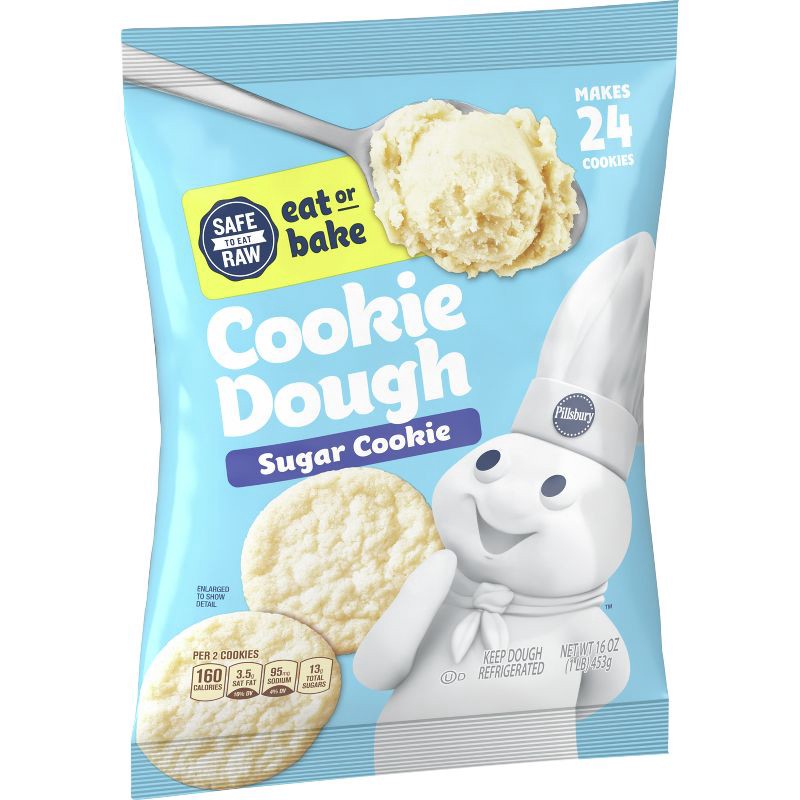 slide 1 of 7, Pillsbury Sugar Cookie Cookie Dough - 16oz/24ct, 24 ct; 16 oz