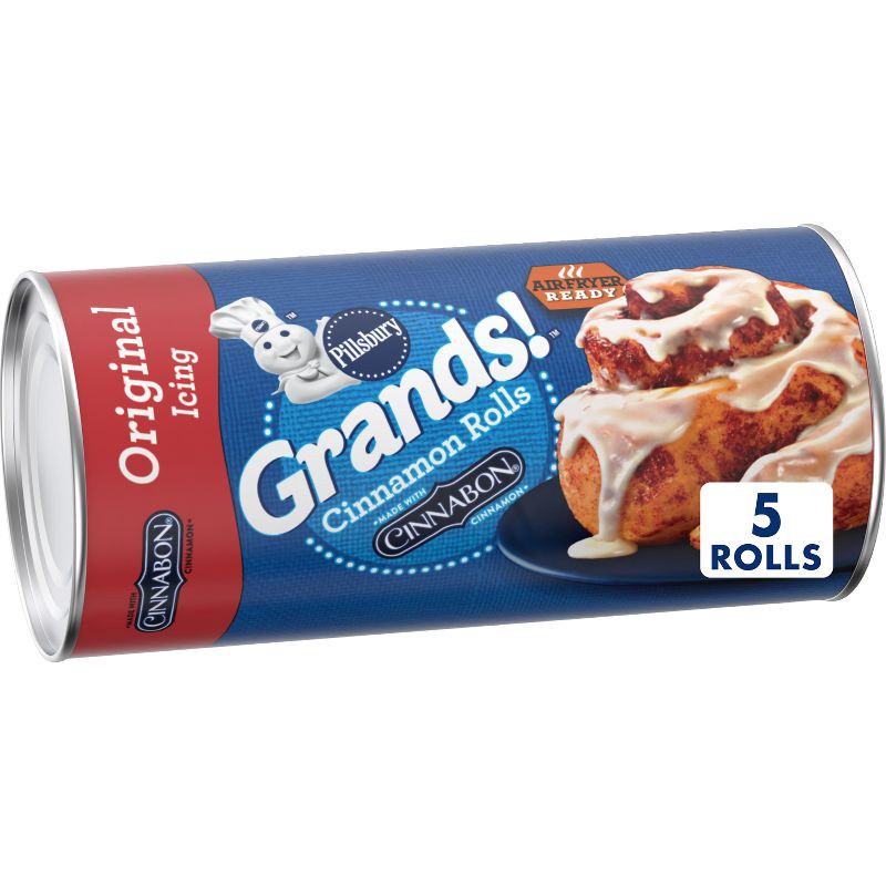 slide 1 of 7, Pillsbury Grands! Cinnamon Rolls with Icing - 17.5oz/5ct, 5 ct; 17.5 oz