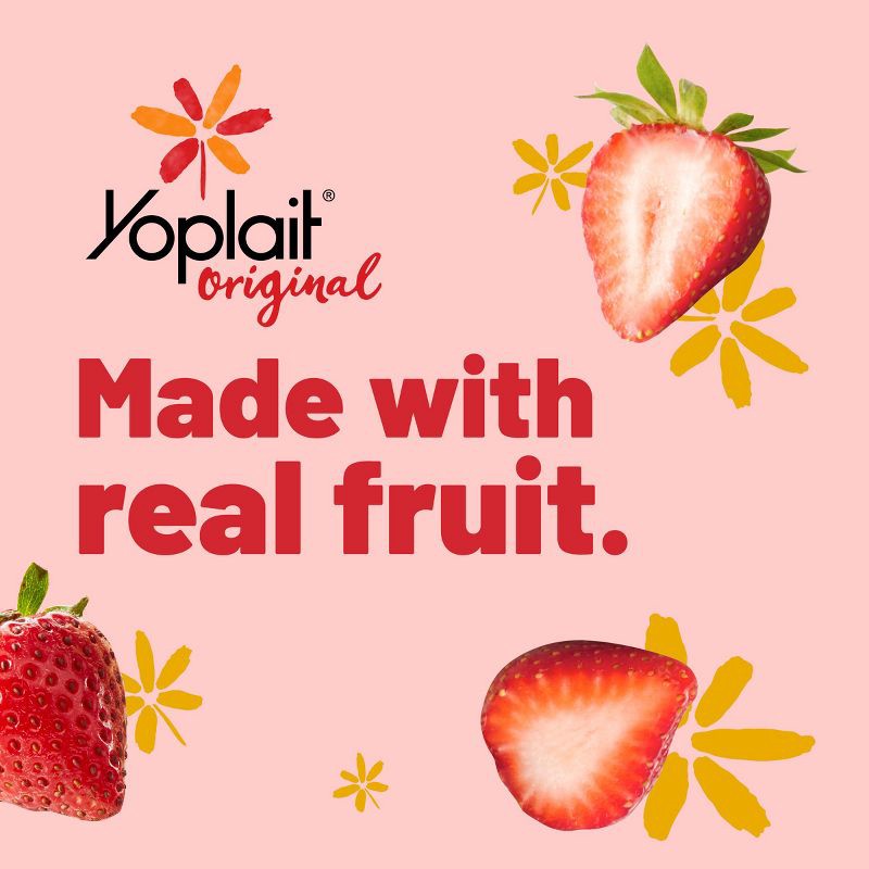 slide 2 of 10, Yoplait Original Strawberry Yogurt - 6oz, 6 oz