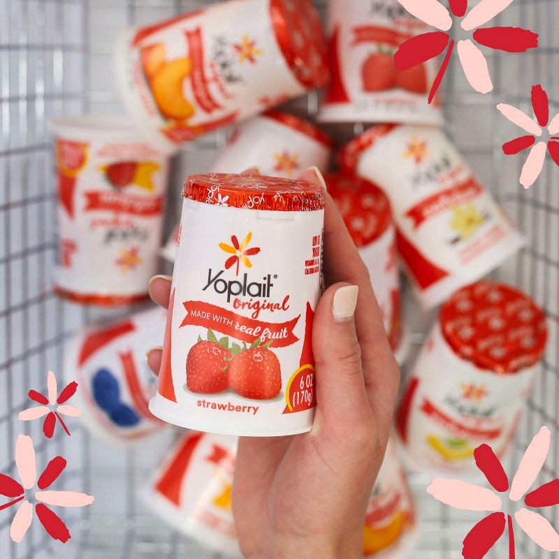 slide 4 of 10, Yoplait Original Strawberry Yogurt - 6oz, 6 oz