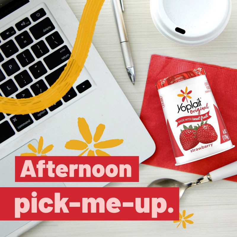 slide 4 of 10, Yoplait Original Strawberry Yogurt - 6oz, 6 oz