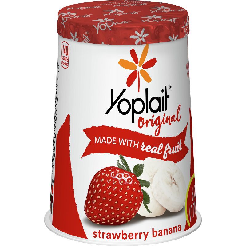 slide 8 of 11, Yoplait Original Strawberry Banana Yogurt - 6oz, 6 oz